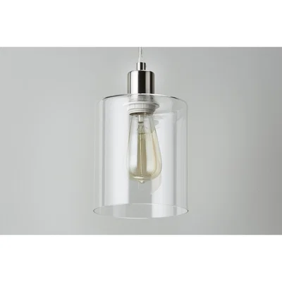 Perch and Parrow Bonnie Single Pendant Light in Brushed Nickel
