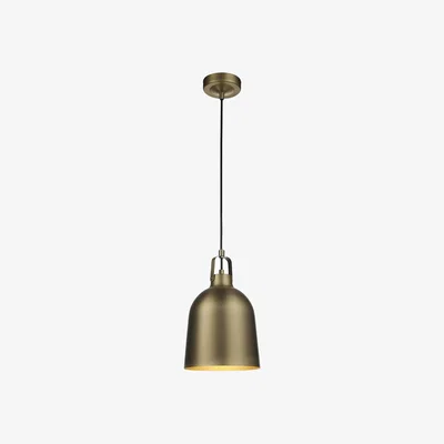 Perch and Parrow Lochan Pendant in Antique Brass