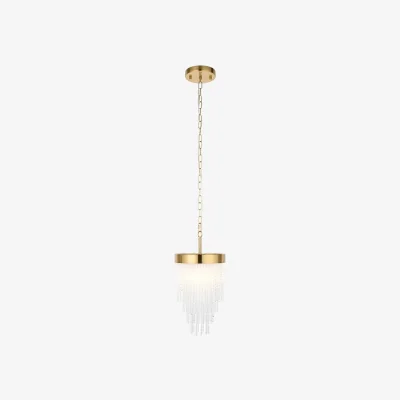 Perch and Parrow Falline Pendant in Brushed Aged Brass