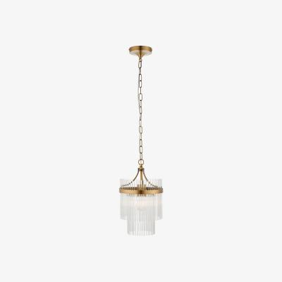 Perch and Parrow Monica Single Pendant in Antique Brass