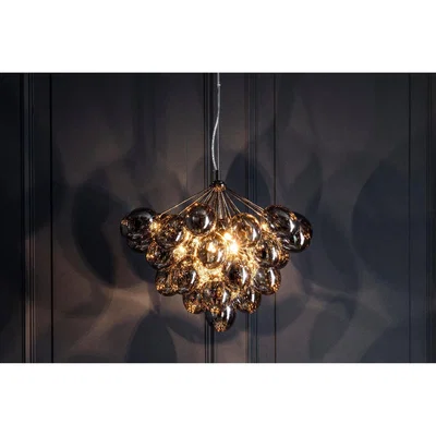 Perch and Parrow Thaddeus Glass Ceiling Pendant in Black