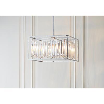 Perch and Parrow Dru Large Pendant in Chrome