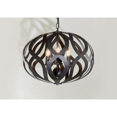 Perch and Parrow Keelan 3 light pendant in Antique Bronze