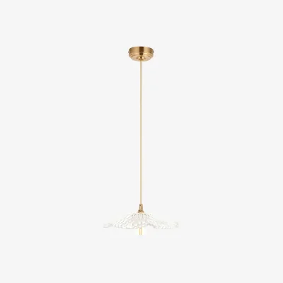 Perch and Parrow Orchid Pendant With Natural Braided Cable
