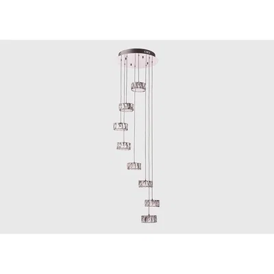 Perch and Parrow Cova Faceted Glass Cluster Pendant