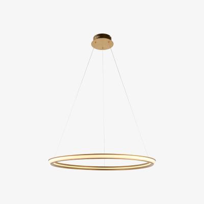 Perch and Parrow Evangeline Ring Pendant in Satin Gold