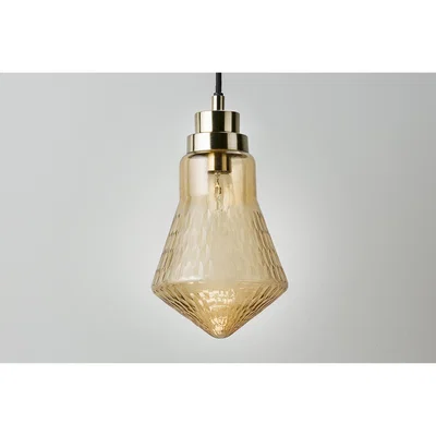 Perch and Parrow Maxwell Pendant Light in Smoked Glass