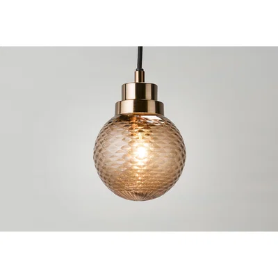 Perch and Parrow Miles Pendant Light in Smoked Glass