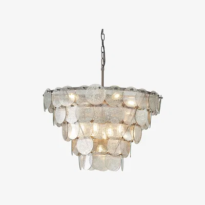 Perch and Parrow Shelly Multi-Layered Textured Pendant