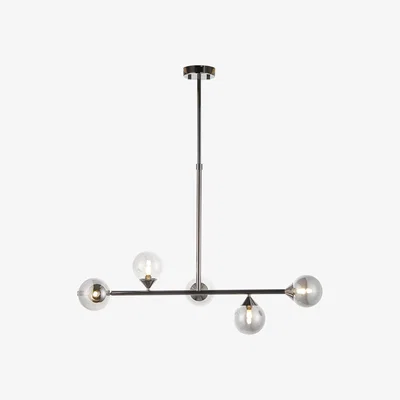 Perch and Parrow Luna Sphere Pendant in Matt Black