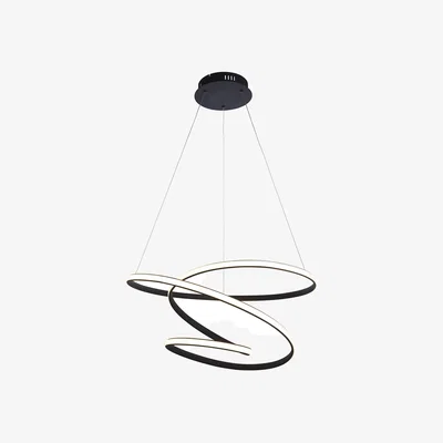 Perch and Parrow Demauri Pendant in Textured Black
