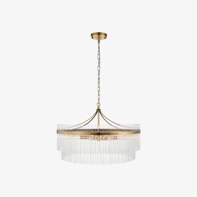 Perch and Parrow Monica 7-Light Pendant | Antique Brass