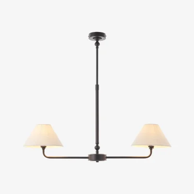 Perch and Parrow Sylvia 2Lt Linear Pendant in Matt Black