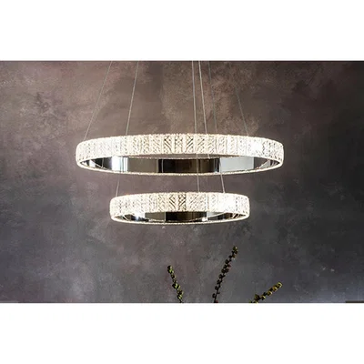 Perch and Parrow Valdis Contemporary Double Ring Pendant