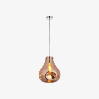 Perch and Parrow Elvera Large Pendant in Metallic Copper