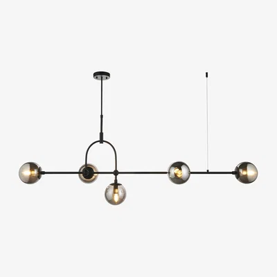 Perch and Parrow Luna Multi Pendant in Matt Black