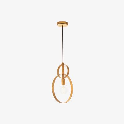 Perch and Parrow Jeremiah Hanging Pendant in Gold Leaf