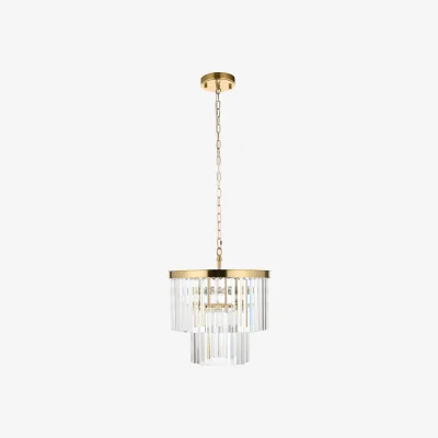 Perch and Parrow Marina 4Lt Pendant in Brushed Aged Brass