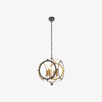 Perch and Parrow Patek Classic Gold Pendant in Matt Black