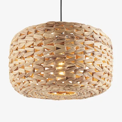 Perch and Parrow Healani Pendant Shade in Natural Water Hyacinth