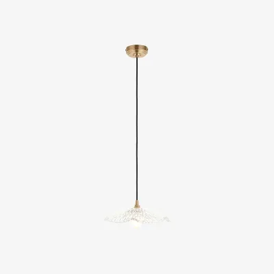 Perch and Parrow Orchid Pendant With Black Braided Cable