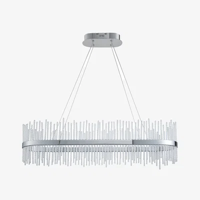 Perch and Parrow Anna Linear LED Pendant in Chrome