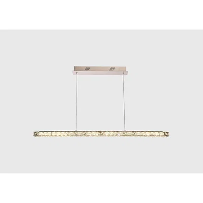 Perch and Parrow Cova Faceted Glass Linear Pendant