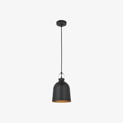 Perch and Parrow Lochan Pendant in Matt Black and Aged Pewter