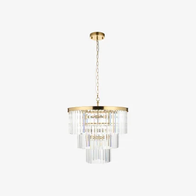 Perch and Parrow Marina 7Lt Pendant in Brushed Aged Brass