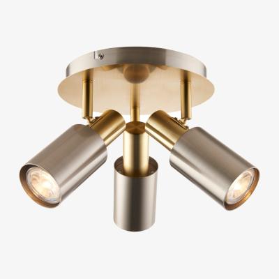Pagazzi Hayes Matte Nickel 3-Light Spotlight Plate