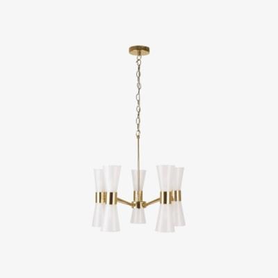 Pagazzi HERRERA 10 LIGHT GOLD PENDANT CEILING LIGHT