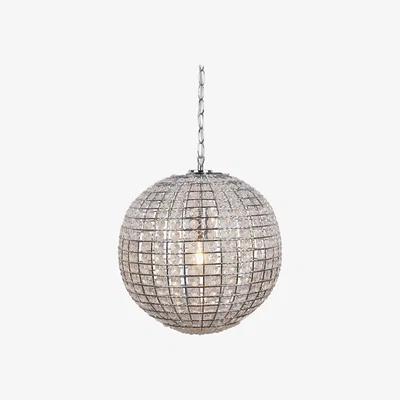 Pagazzi Giliola 1 Light Pendant Chrome and Clear Ceiling Light