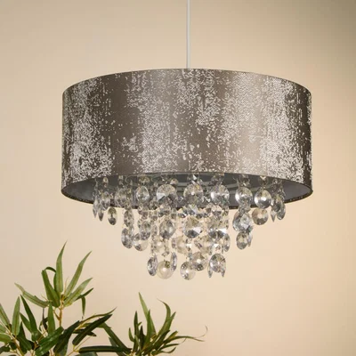 Pagazzi Westmont Grey Mink Ceiling Pendant Shade