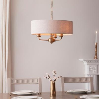 Pagazzi Highclere 3 Light Brass Pendant Ceiling Light