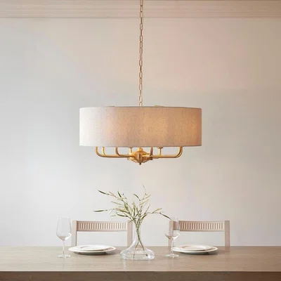Pagazzi Highclere 8 Light Brass Pendant Ceiling Light