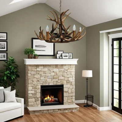 Pagazzi Lochranza 6 Light Rustic Antler Pendant Ceiling Light