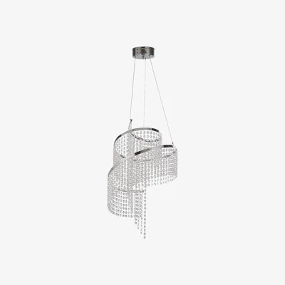 Pagazzi Klio Silver Chain LED Polished Chrome Ceiling Pendant