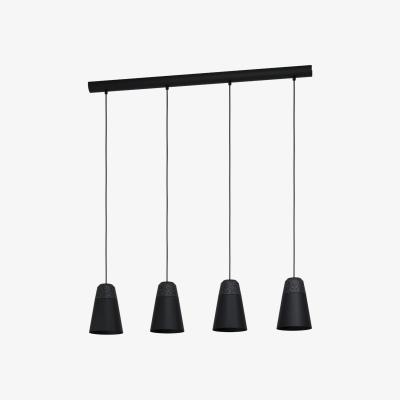 Pagazzi Canterras 4 Light Black and Grey Bar Pendant