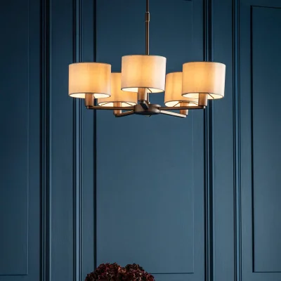 Pagazzi Daley 5 Light Pendant Antique Bronze
