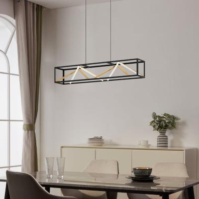 Pagazzi Penela Black & Gold LED Bar Pendant Light