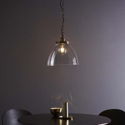 Pagazzi Hansen Antique Brass Grand Pendant Ceiling Light