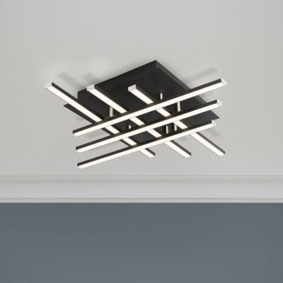 Pagazzi Matrix 6 Light Black LED Flush Ceiling Light