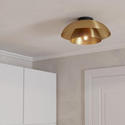 Pagazzi Cenciara Gold Flush Ceiling Light