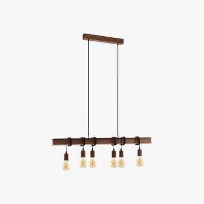 Pagazzi Eglo Townshend Steel 6 Light Ceiling Light