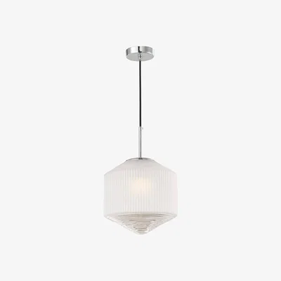 Pagazzi Nisha Polished Chrome Pendant Ceiling Light |