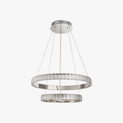 Pagazzi Celeste Cool White LED 2 Light Crystal Ceiling Light Pendant