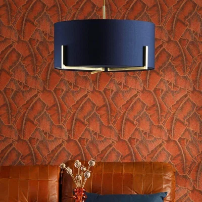 Pagazzi Santino 3 Light Ceiling Light Navy
