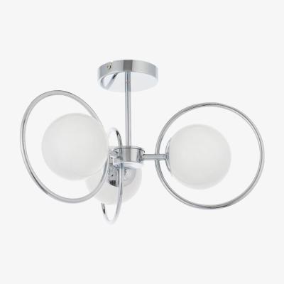 Pagazzi Orb 3 Light Polished Chrome & Opal Glass Ceiling Light