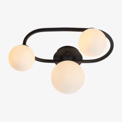 Pagazzi Pulsa Matt Black Ceiling Light IP44