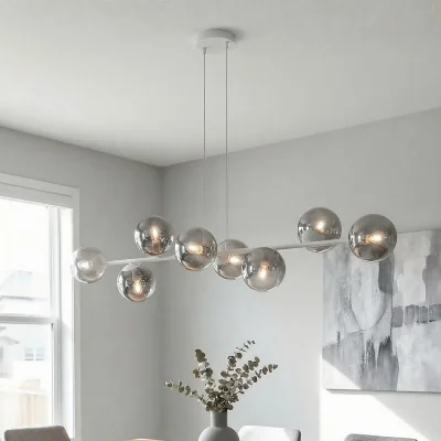 Pagazzi Magnus 8 Light Pendant Grey & Graphite